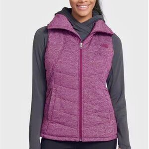 The North Face Quilted Pseudio Plum Purple Vest Women S